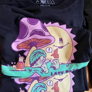 Lazy Daze portrait mushroom and sun 12ozsoda